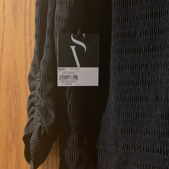 Black Vera Wang Blouse! - Picture 3 of 3